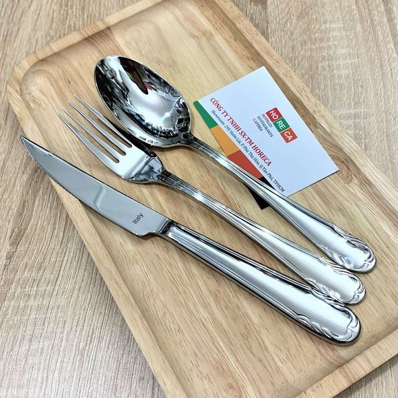 Bộ dao muỗng dĩa ăn bít tết - cao cấp - kiểu dáng hoàng gia