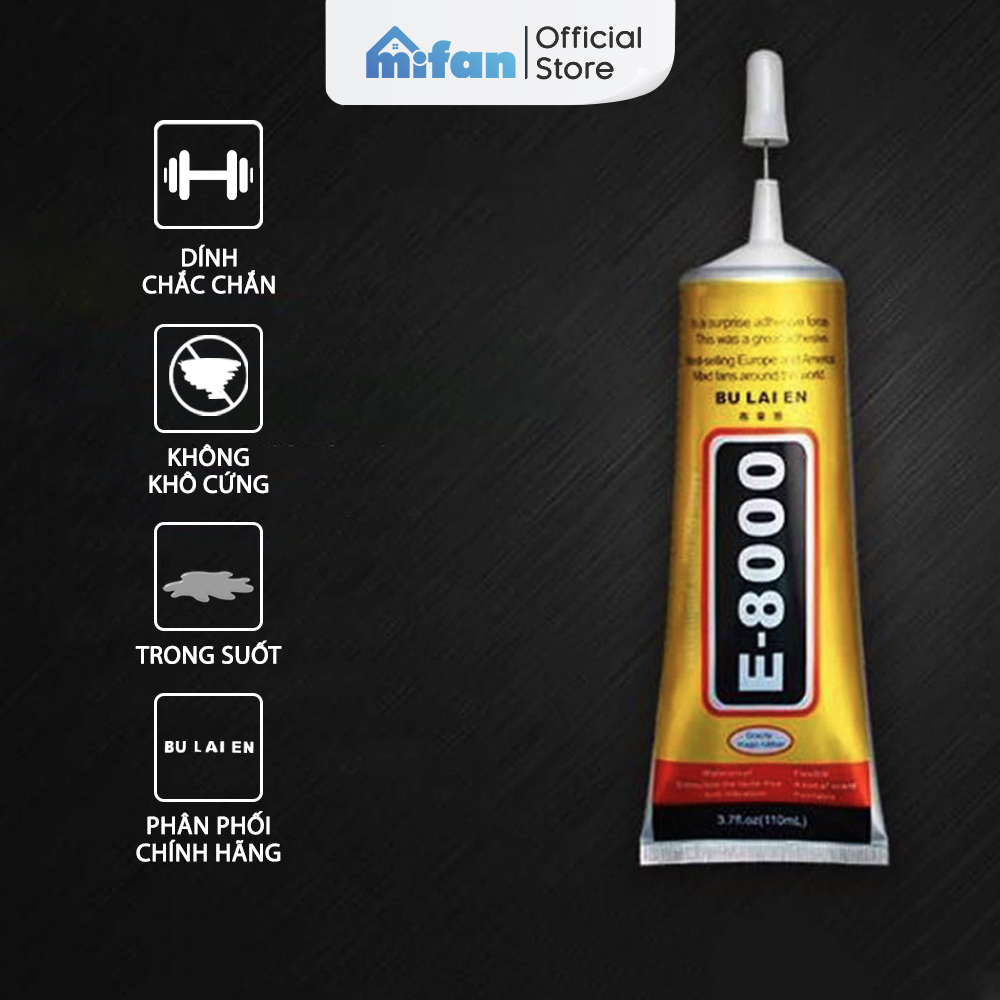 Keo E8000 50 ml Bulaien - Keo Dán Thủ Công Handmade, Keo Dẻo Acrylic Dán Gioăng Màn hình điện thoại - HÀNG CHÍNH HÃNG