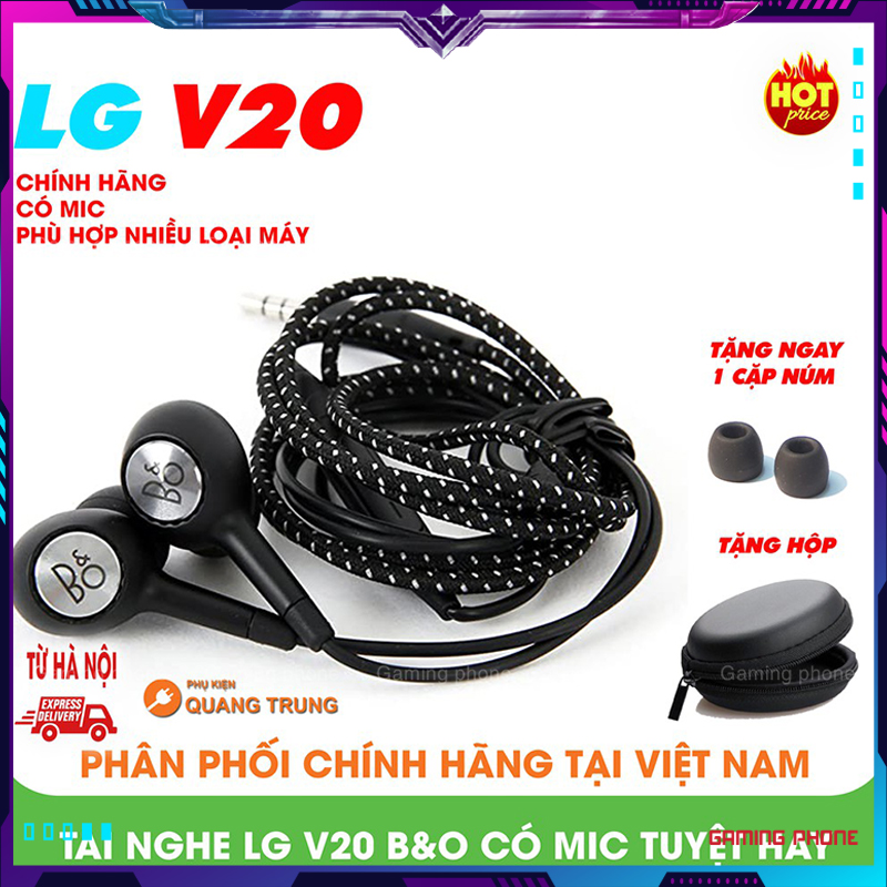 Tai nghe LG V20 B&O Play-2019 V20 hàng chính hãng, BH 6 tháng (ảnh thật)