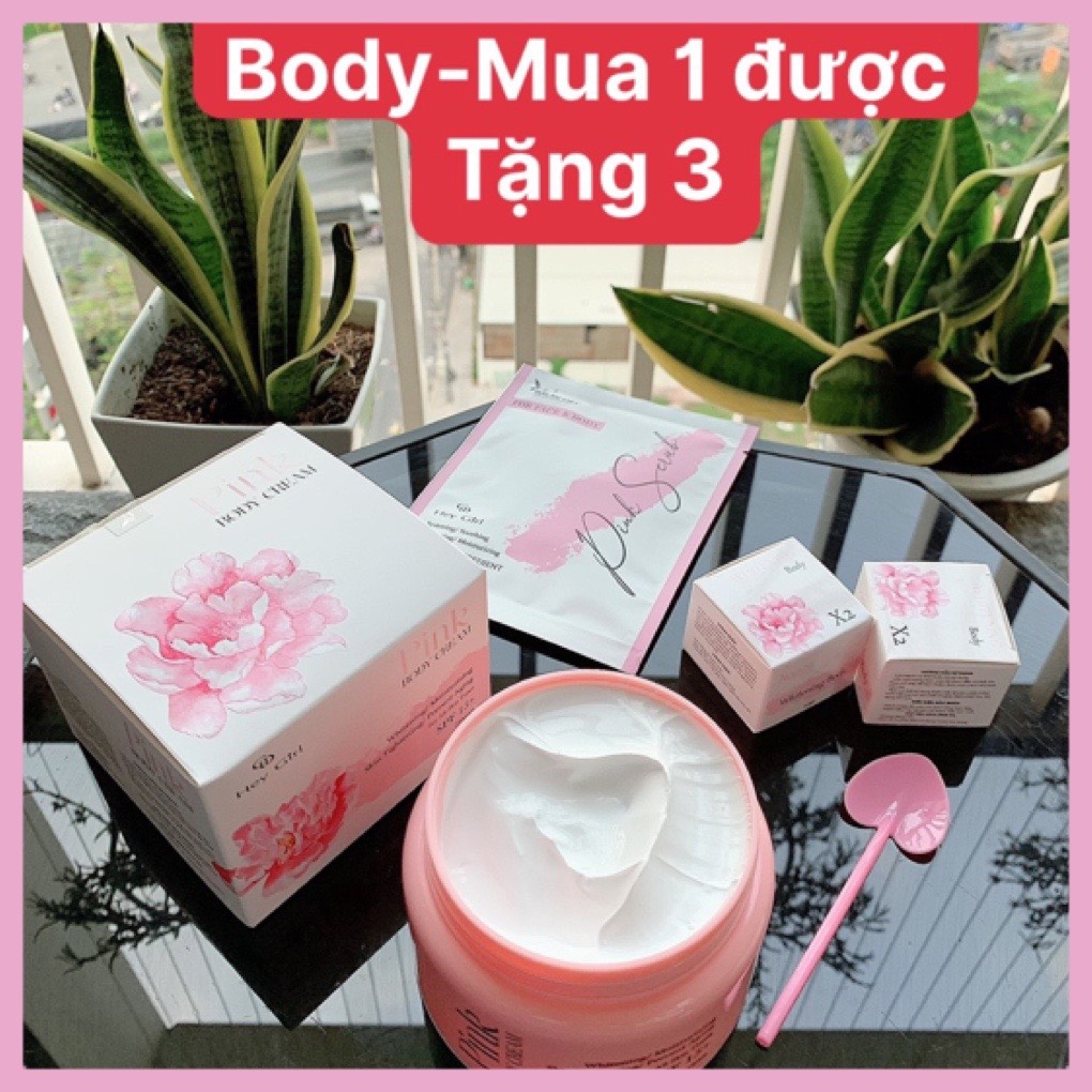 Kem body dưỡng trắng PINK - MUA 1 TẶNG 3