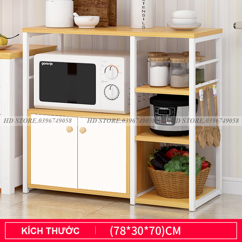 🥂 BIG SALE 🥂KỆ NHÀ BẾP - KỆ ĐỂ LÒ VI SÓNG - ĐA NĂNG ✅ KHUNG TRẮNG - LẮP GHÉP
