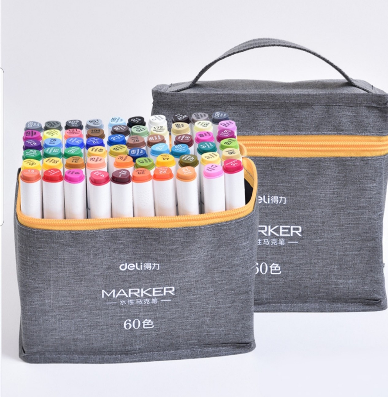 Bút màu marker chuyên nghiệp deli - kèm túi vải - 30 màu - n10107