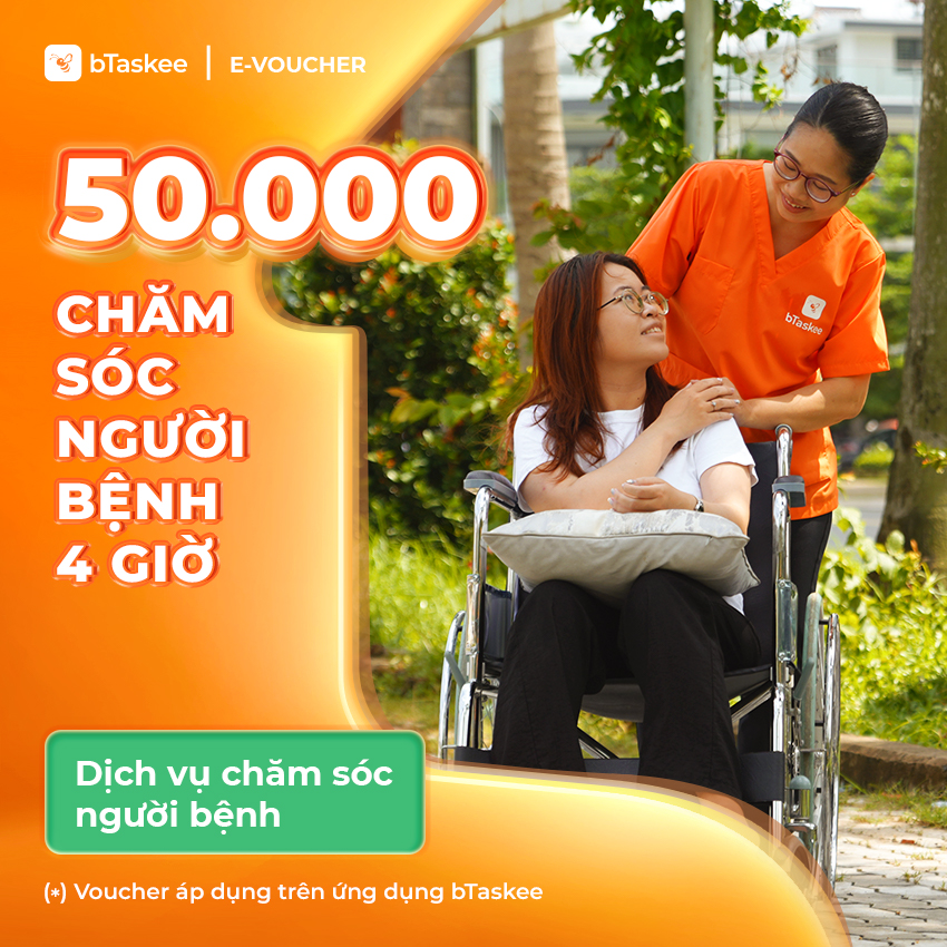 [Btaskee] Evoucher Worth 50,000 Vnd Applies to the Home Patient Care Service