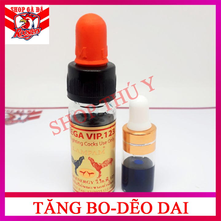 Mega Vip 123 2ml chiếc lẻ cho gà đá bo lớn lỳ đòn