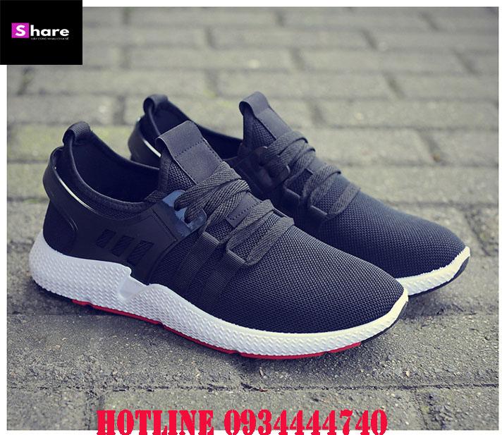 Giày nam sneaker cao cấp phong cách hàn quốc - ss502 đế trắng