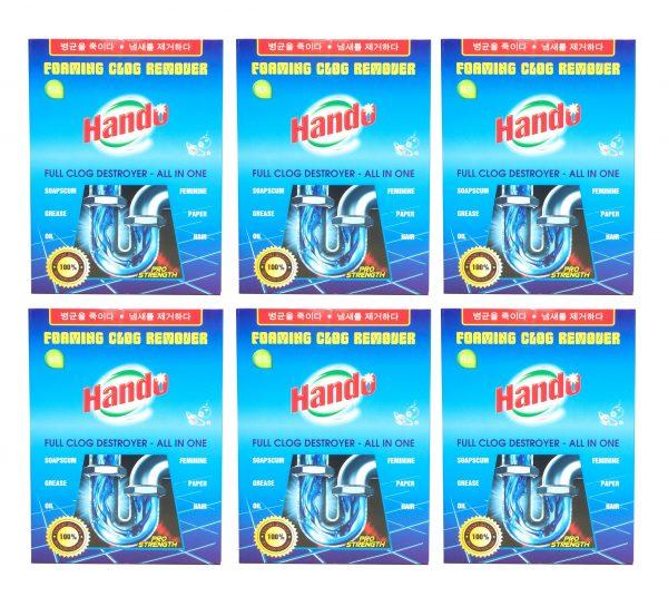 Bộ 6 hộp bột thông cống xuất khẩu cực mạnh hando 100g - mss12