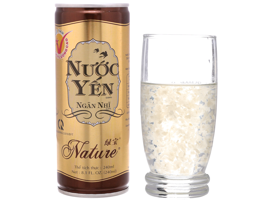 Combo 6 lon nước yến ngân nhỉ Nature