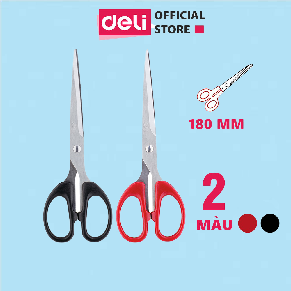 Kéo văn phòng, kéo thủ công 175mm deli - e6009