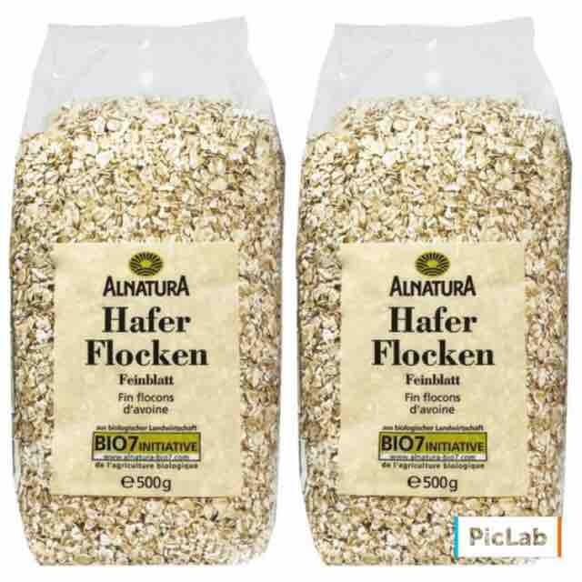 Combo 2 túi Yến Mạch Đức hạt cán siêu sạch Bio Alnatura 500g (1kg) - minimart