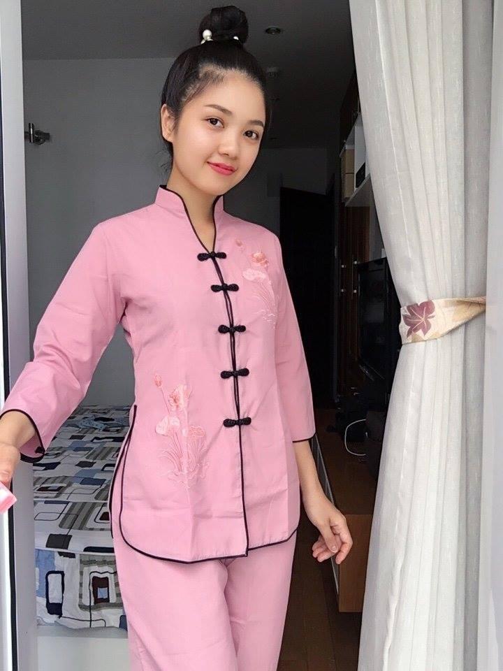 [HCM]bộ đồ lam đi chùa vải kate đẹp