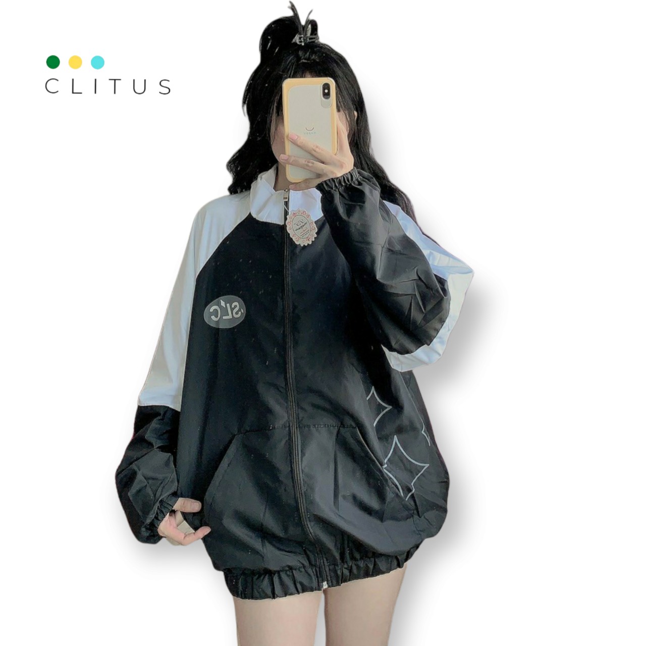 Áo khoác nam nữ form rộng chất liệu vải dù 2 lớp cực chất phong cách - clitus fashion