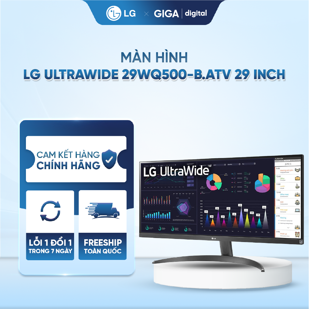 Màn hình LG UltraWide 29WQ500-B.ATV 29 inch Full HD với công nghệ AMD FreeSyncTM