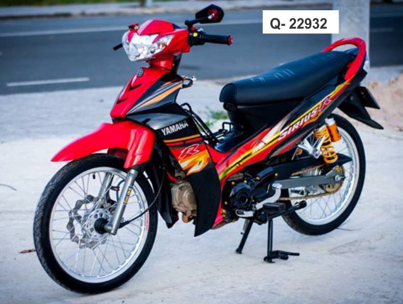 Tem rời Sirius R xăng cơ đỏ đen