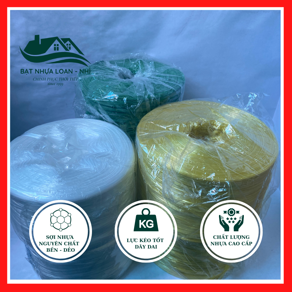 Dây buộc nilon, Dây buộc hàng các loại màu loại 1kg