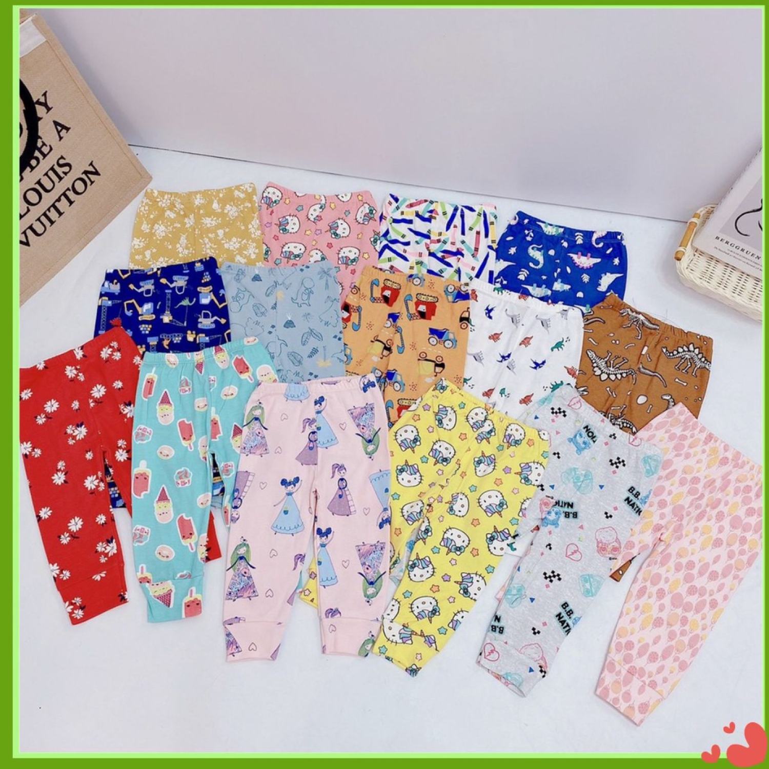 Quần chục dài cotton bozip hàng xuất dư xịn lᴏại 1 cho bé