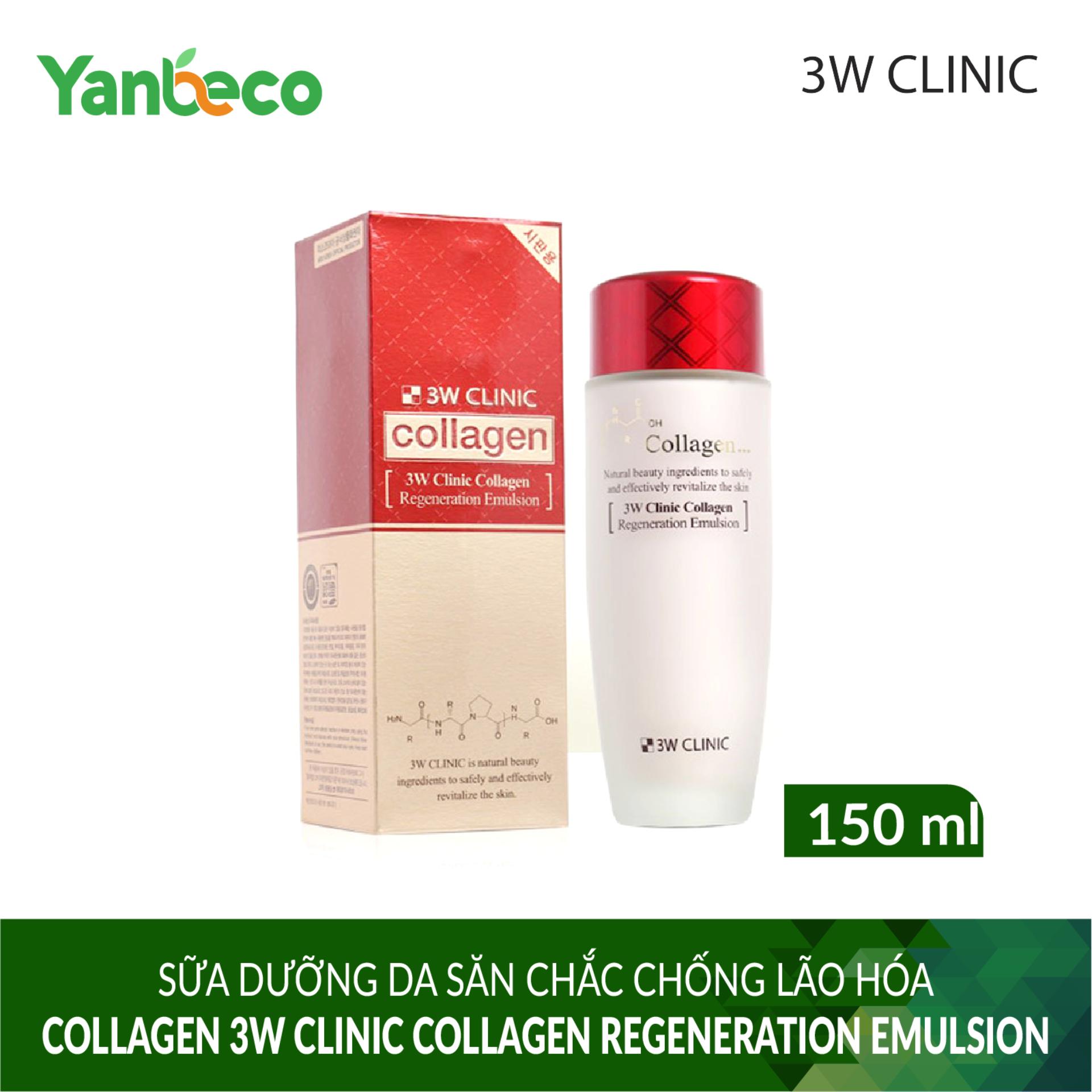 Sữa dưỡng da săn chắc chống lão hóa Collagen 3W CLINIC COLLAGEN REGENERATION EMULSION