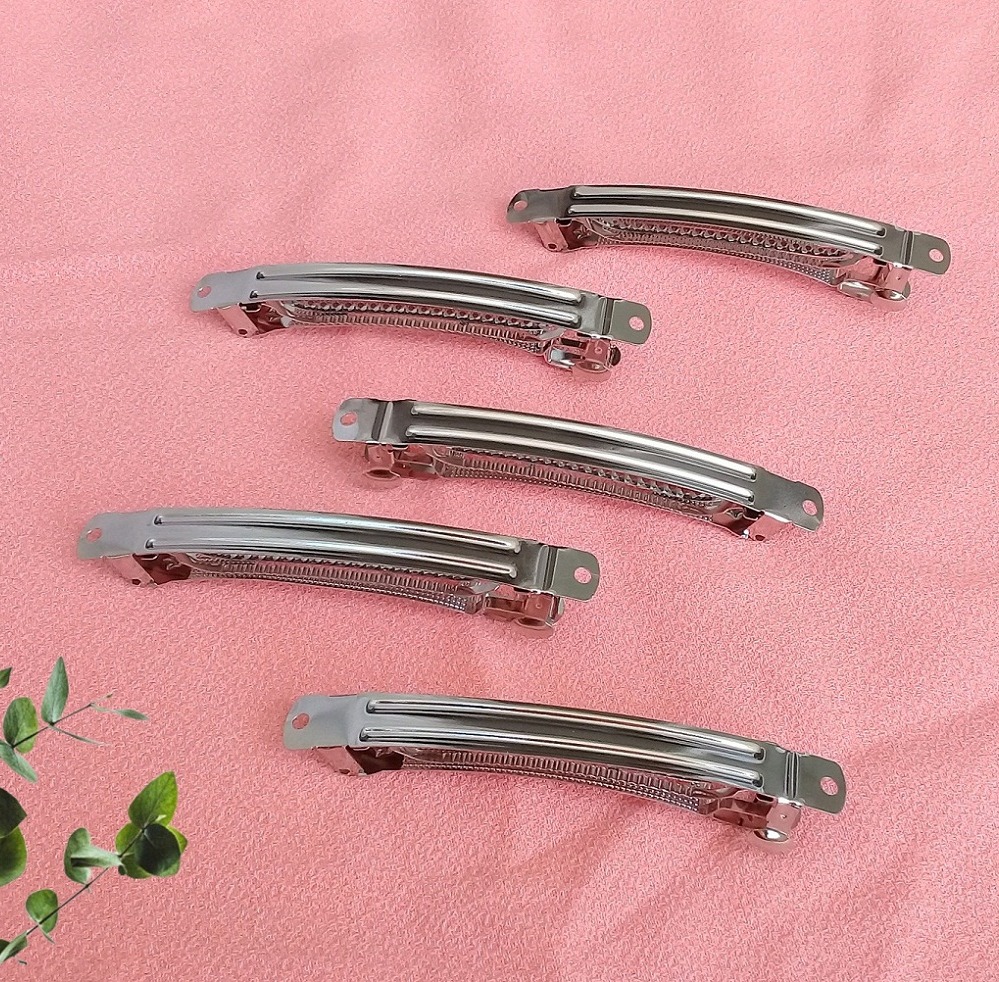 Sườn kẹp tóc ngôi sao dùng làm kẹp tóc handmade, 3 nấc bấm, size 10cm