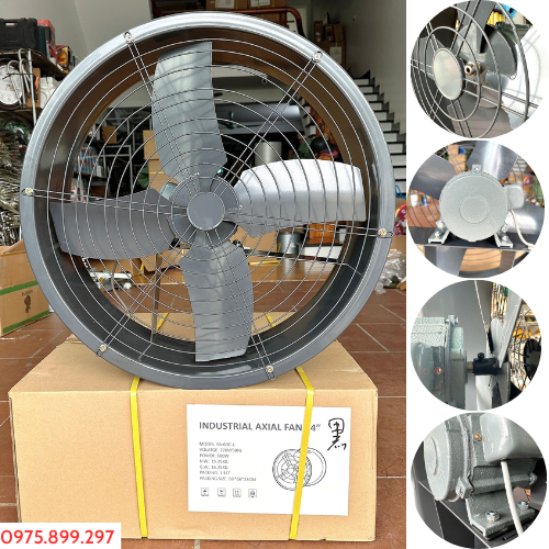  Quạt Thông Gió  Quạt hút công nghiệp  - Quạt Tròn Tản Nhiệt - Hướng Trục - Đường Kính 600 