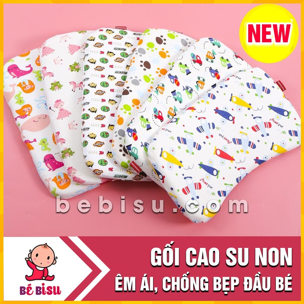 Gối cao su non lõm giữa cho bé Loại To chống bẹp đầu