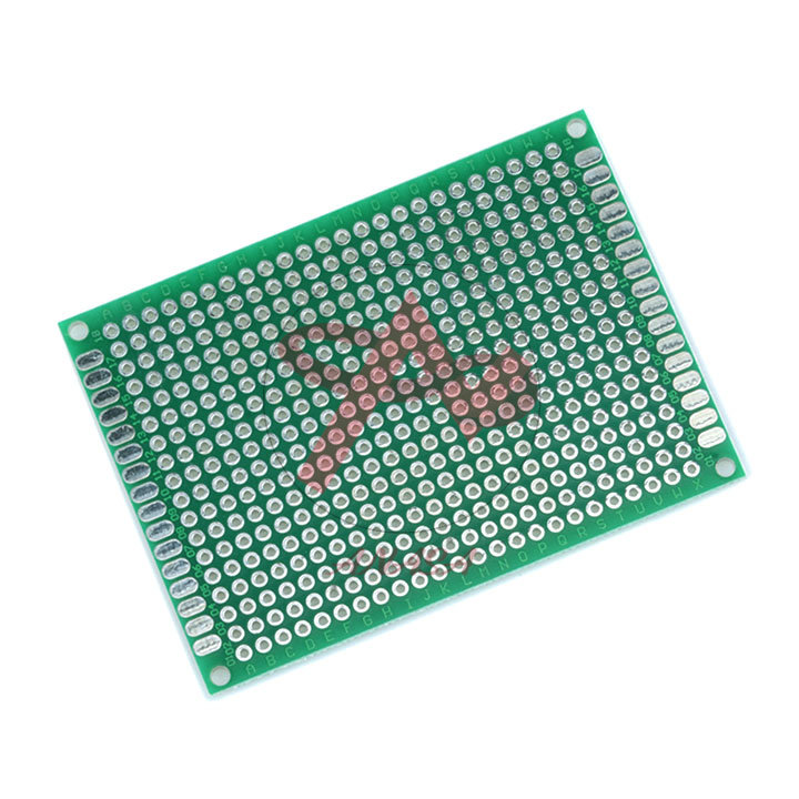 Pcb đục lỗ 5x7cm 1 mặt phủ xanh loại tốt