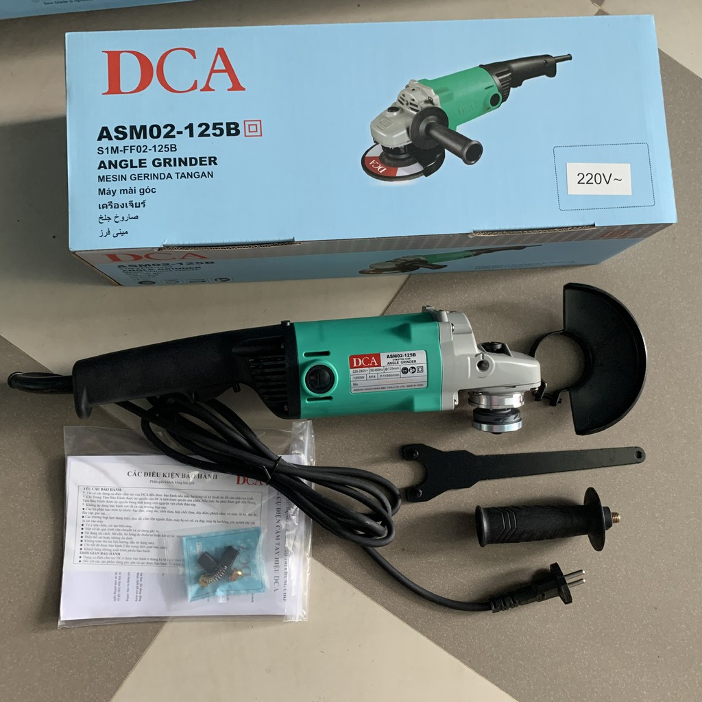 Máy mài góc 125mm 1200w dca asm02-125b chính hãng giá tốt