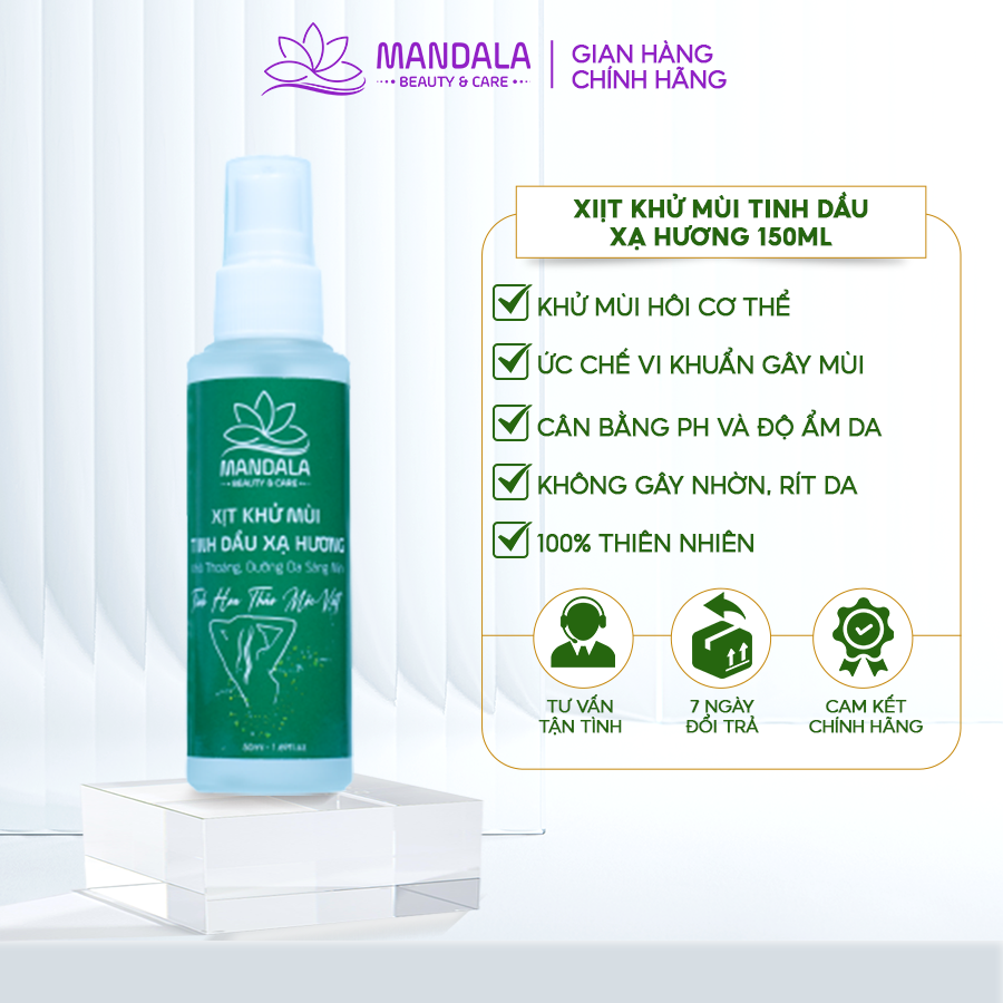 Xịt khử mùi mandala 50ml giúp cơ thể thông thoáng khử mùi tuyệt đối dùng cho toàn cơ thể