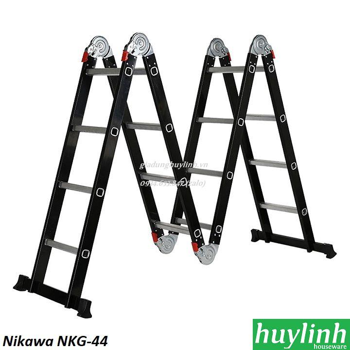 Thang nhôm gấp 4 đoạn nikawa nkg-44 - 4.6 mét