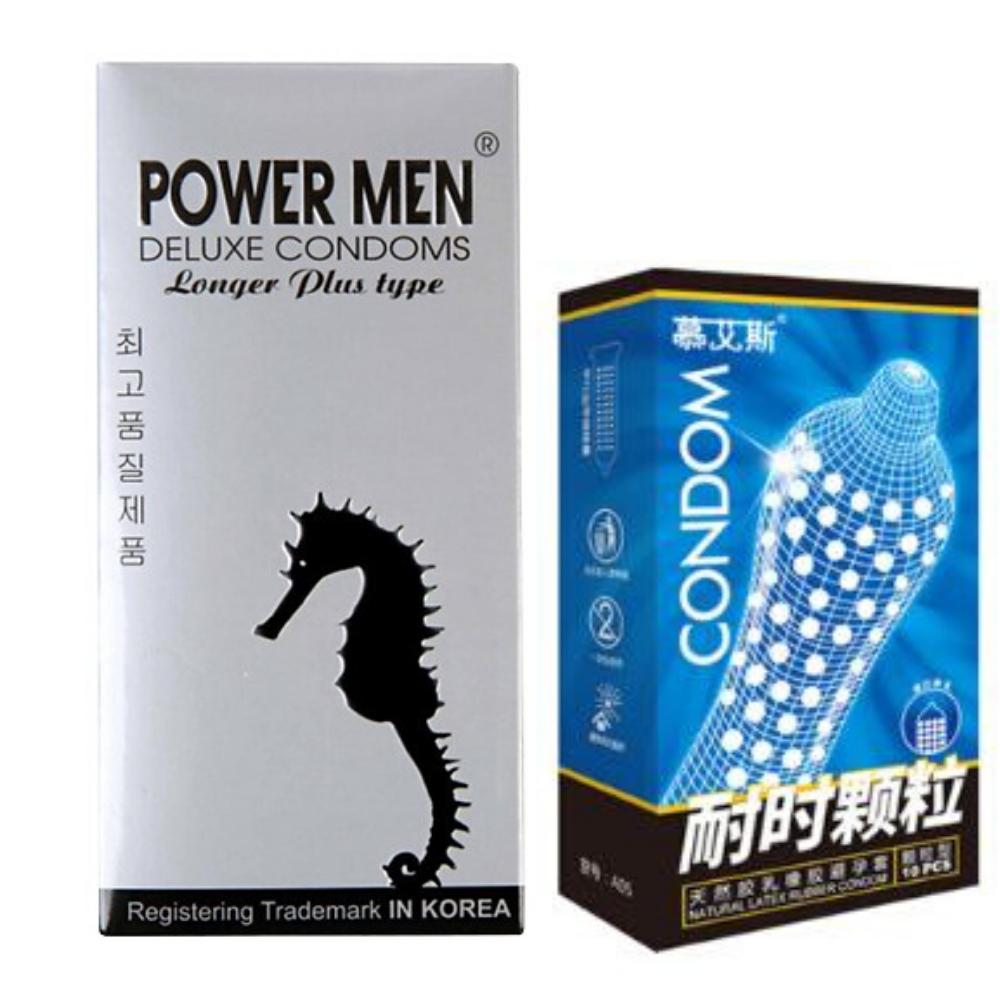 [HCM]Bao cao su Gân Gai Siêu kéo dài thời gian Powermen Longer Plus 12s VÀ CONDOM