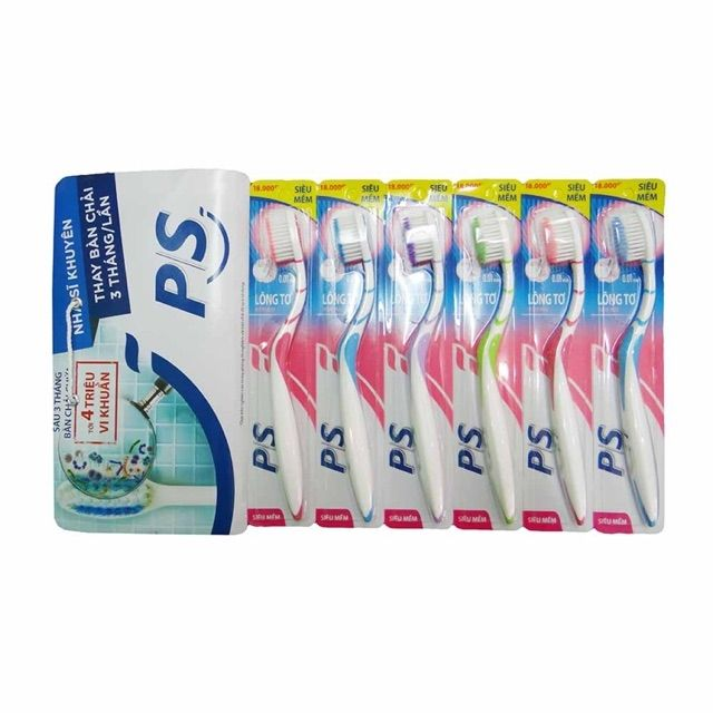 Bàn chải đánh răng P/S lông tơ mềm 0.01mm