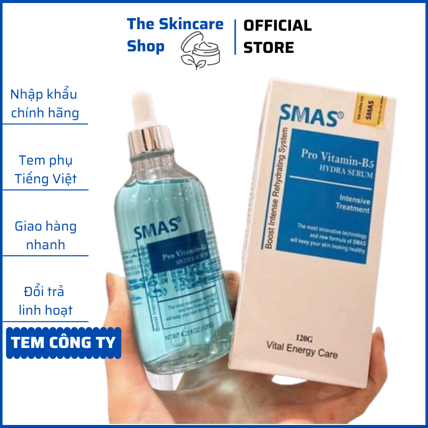 Tinh chất phục hồi và cấp ẩm smas pro vitamin b5 hydra serum 120g the skincare shop