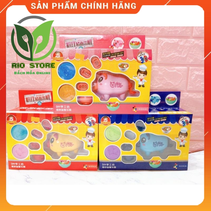 Đò chơi Con heo đất nặn- Đồ chơi đất nặn làm mì mẫu heo con