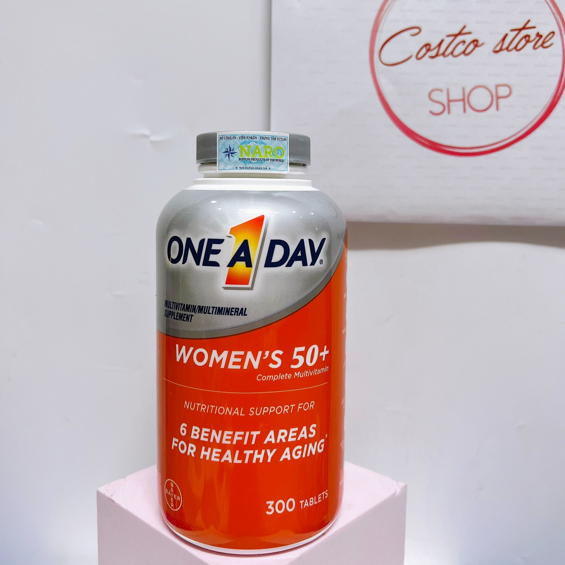 Viên uống one a day women 50+ multivitamin 300 viên mỹ date 2025