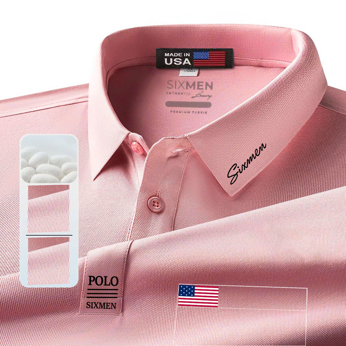 Áo Thun Polo Nam Ngắn Tay USA Mỹ Dòng Cao Cấp Vải Cá Sấu Sang Trọng, Lịch Lãm Quý Ông - TTN16 - 5