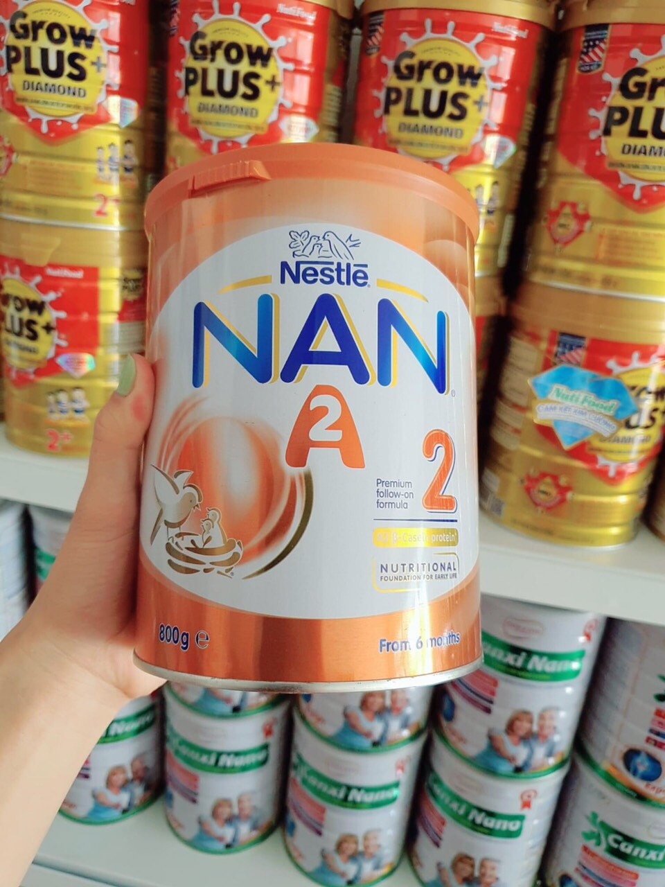 Sữa nan a2 uc số 2 hộp 800g phát triển toàn diện