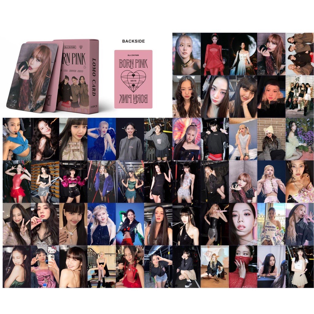 Set 55 lomo card Blackpink World Tour