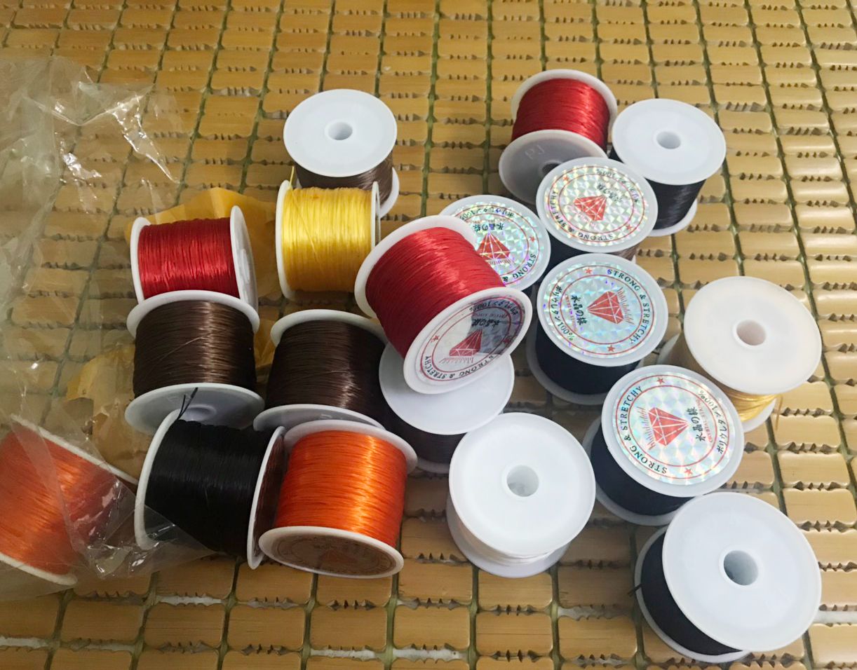 dây sâu vòng đeo tay - phụ kiện dây chun sâu vòng tay - dây thun sâu vòng tay