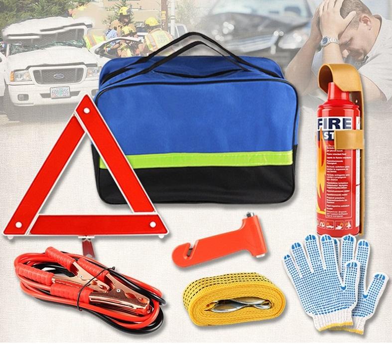 Bộ túi dụng cụ cứu hộ ô tô xe hơi khẩn cấp, KIT cứu hộ ô tô 7 món dụng cụ chuyên dùng Car Emergency (hàng cao cấp)