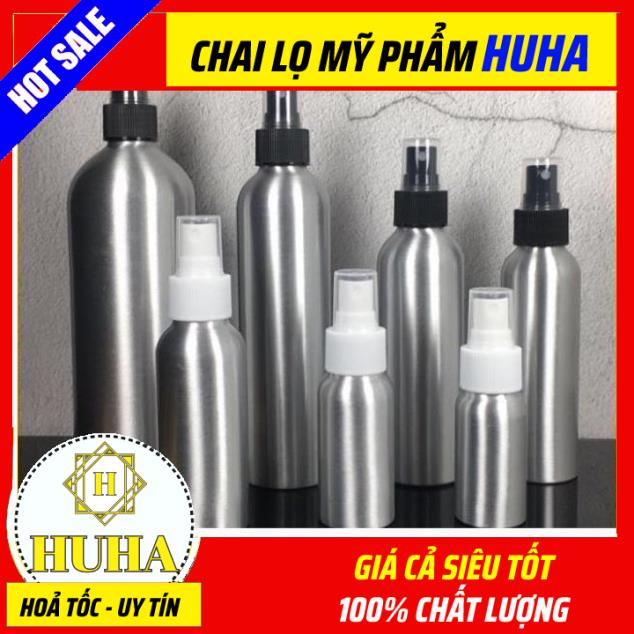 Chai lọ xịt phun sương ❆ chai lọ nhôm,nhựa pet xịt phun sương 20ml,30ml,50ml,100ml chiết dung dịch .