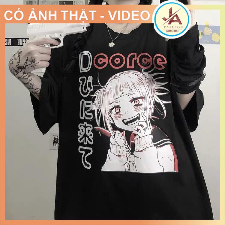 Áo Thun Nữ in hình Anime HIMIKO TOGA core chất cotton thoáng mát ,áo phông ngắn tay JASHOP JASHOP