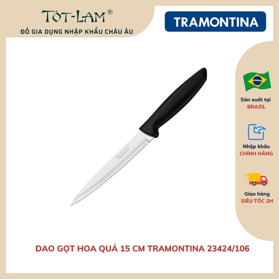 Dao bếp tramontina plenus 15cm thép không gỉ cán nhựa pp nhập khẩu brazil