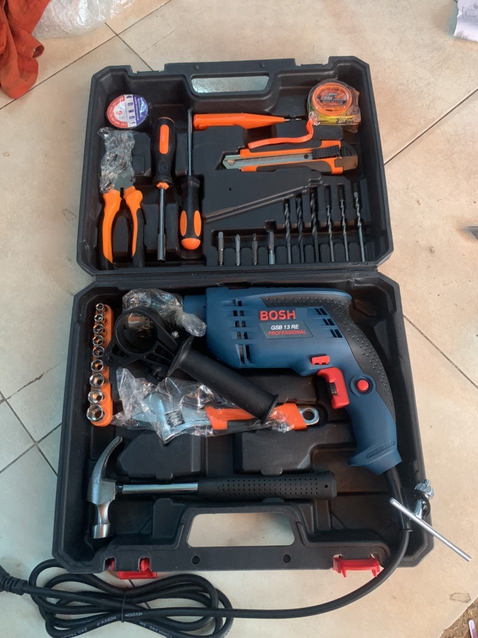 [HCM]Bộ máy khoan công xuất 1350w 13re động lực cầm tay mạnh mẽ vv SET 30 chi tiết phụ kiện đầy đủ dùng để khoan bê tôngkhoan tườngkhoan sắtkhoan gỗ nhựa vv.....