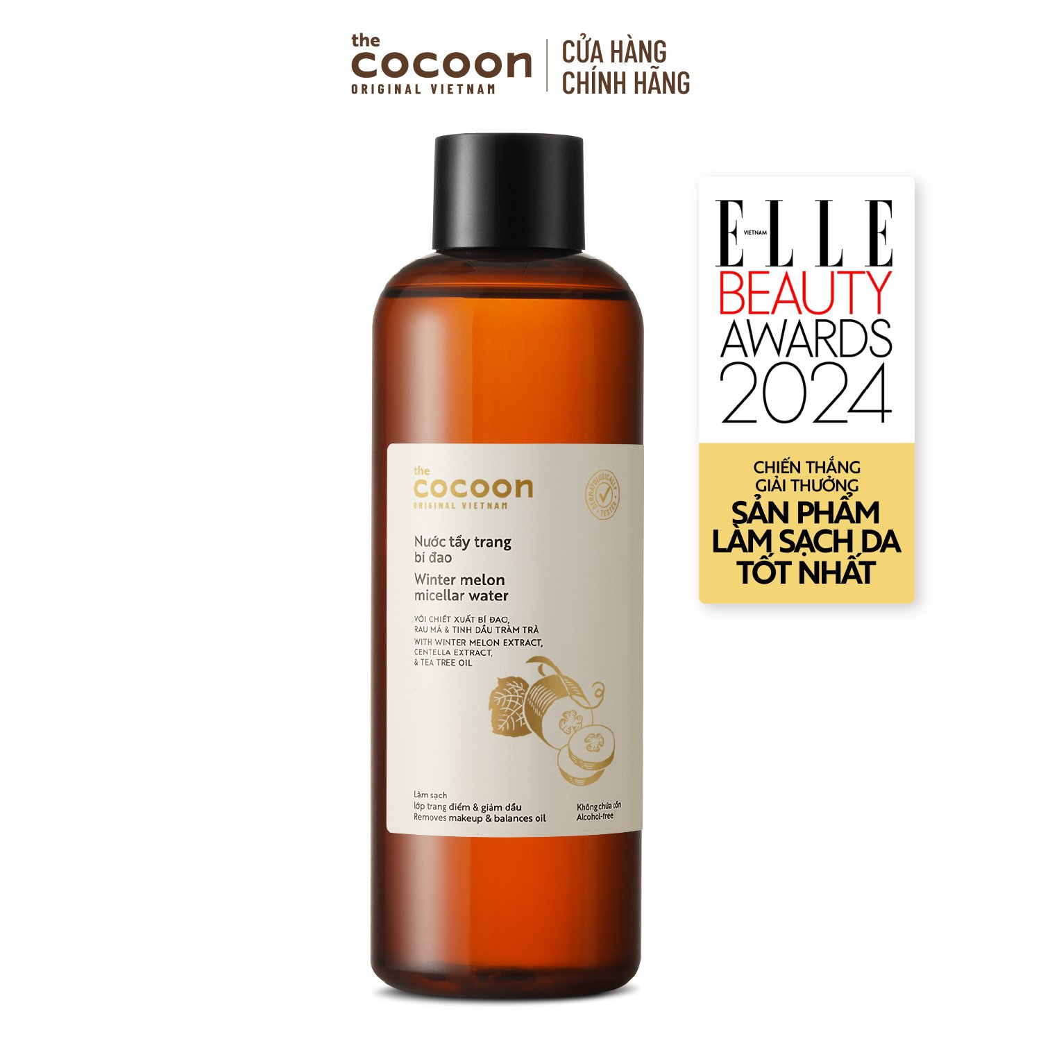 Bigsize - Nước tẩy trang bí đao Cocoon tẩy sạch makeup & giảm dầu 500ml