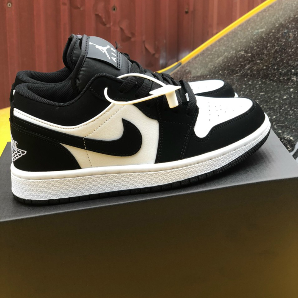 Giầy thể thao Air Jordan 1 Low white black trắng đen thời trang phong cách