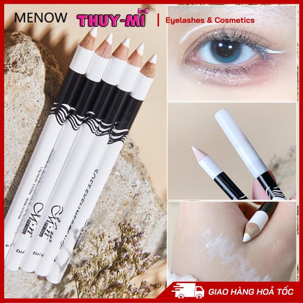 Chì Kẻ mắt viền trắng Menow mềm mịn NO.19