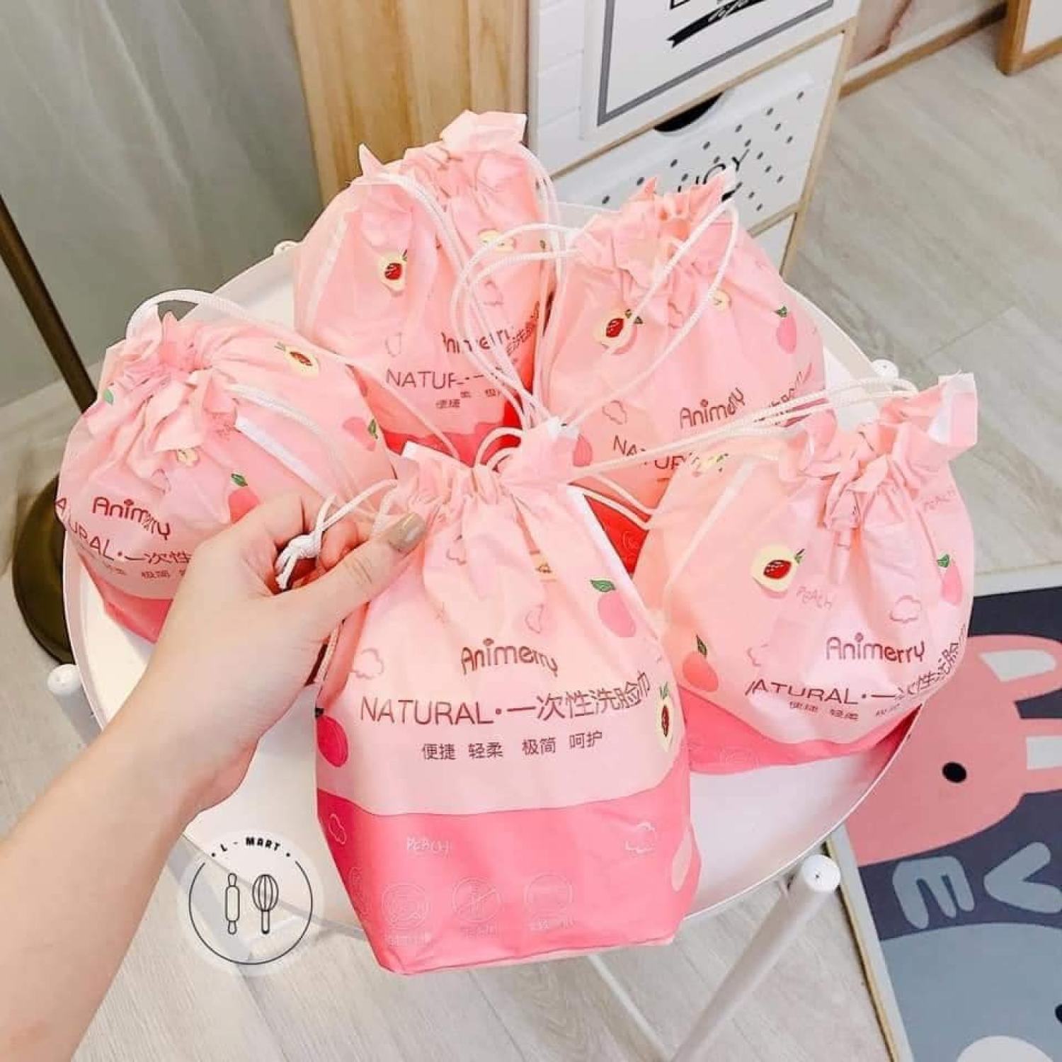 Túi khăn lau mặt khô dùng một lần animerry