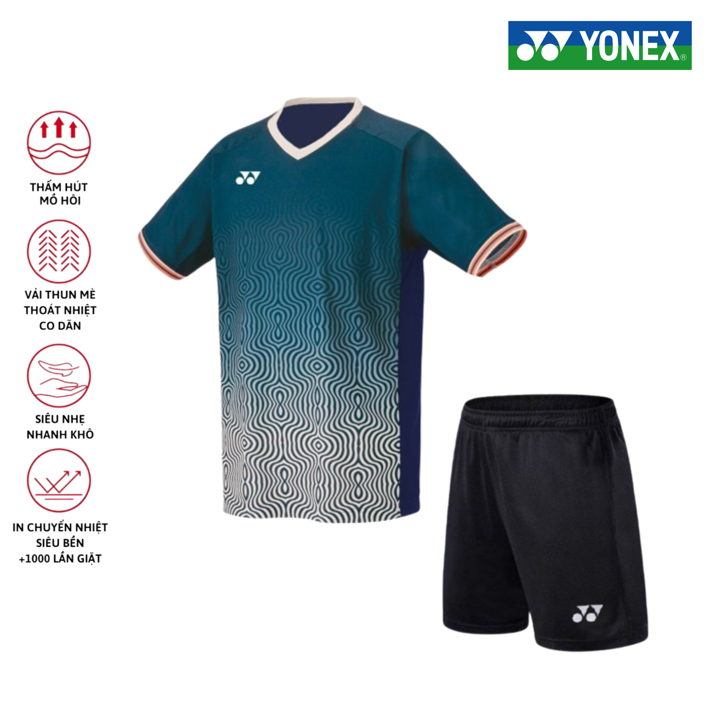 Áo cầu lông, quần cầu lông Yonex chuyên nghiệp mới nhất sử dụng tập luyện và thi đấu cầu lông A496