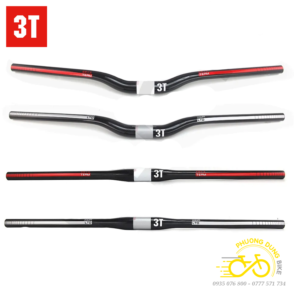 Ghi đông carbon xe đạp 3t 31.8x660mm
