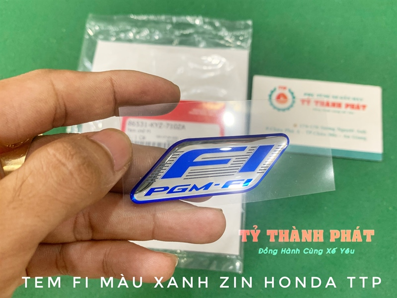 Tem fi màu xanh dẻo honda