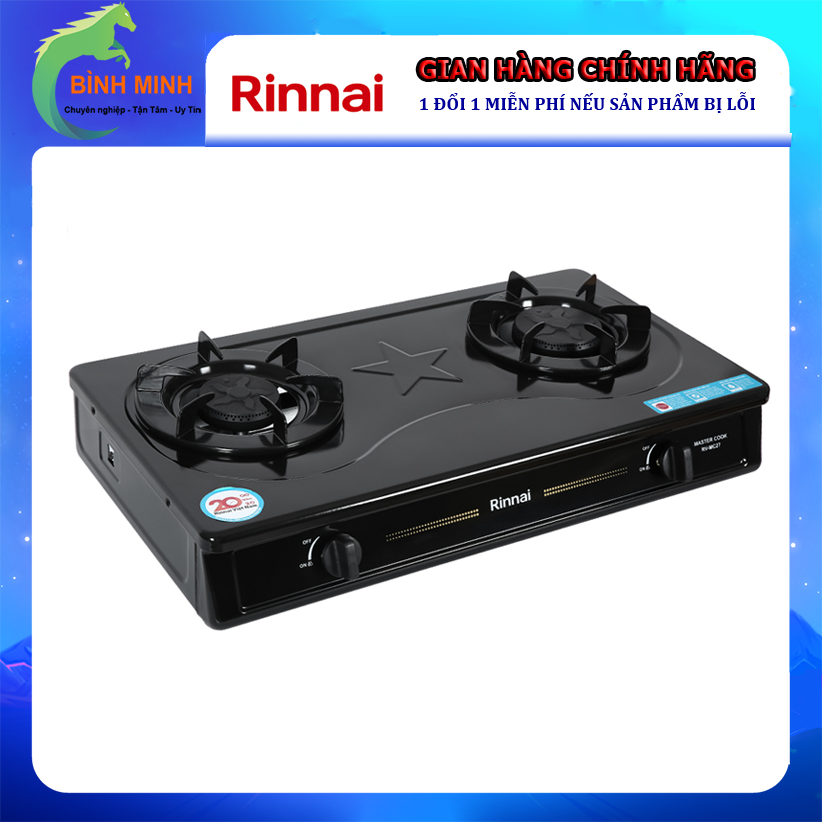 Bếp ga đôi rinnai rv-mc27be - hàng chính hãng