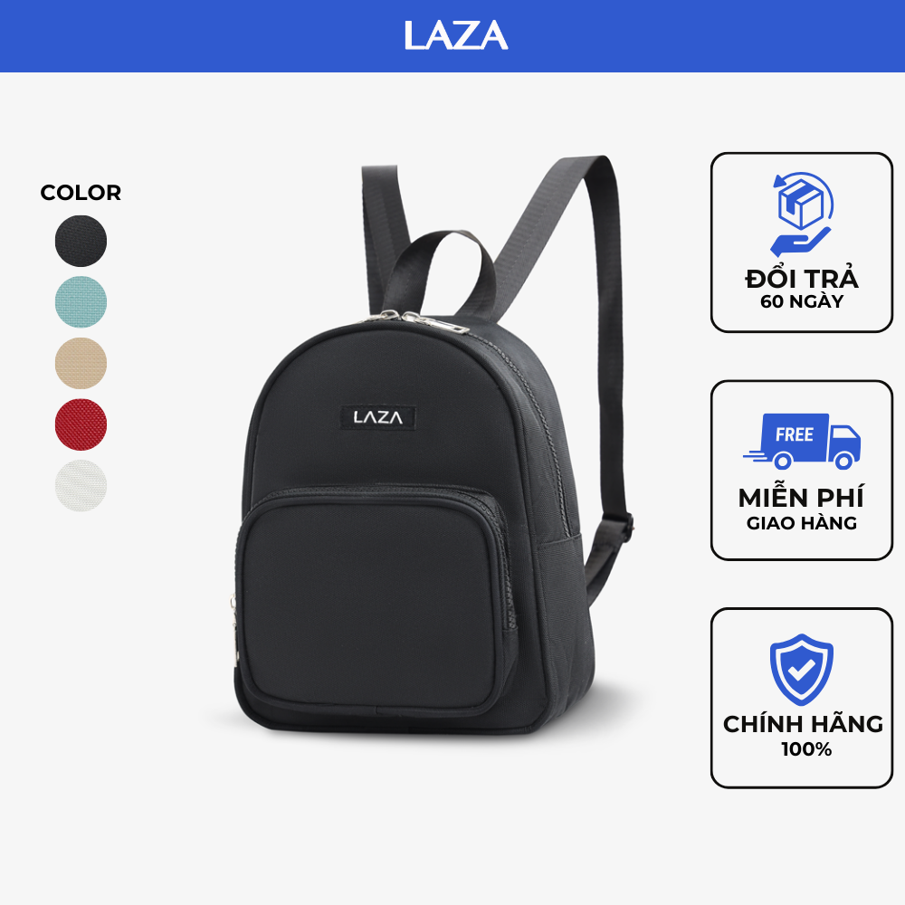 Balo nữ mini thời trang Dona Backpack 545 - Thiết kế trượt nước cao cấp - Thương hiệu LAZA - Pre Collection